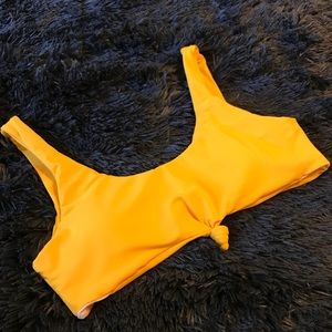 Bright Yellow bathing suit top